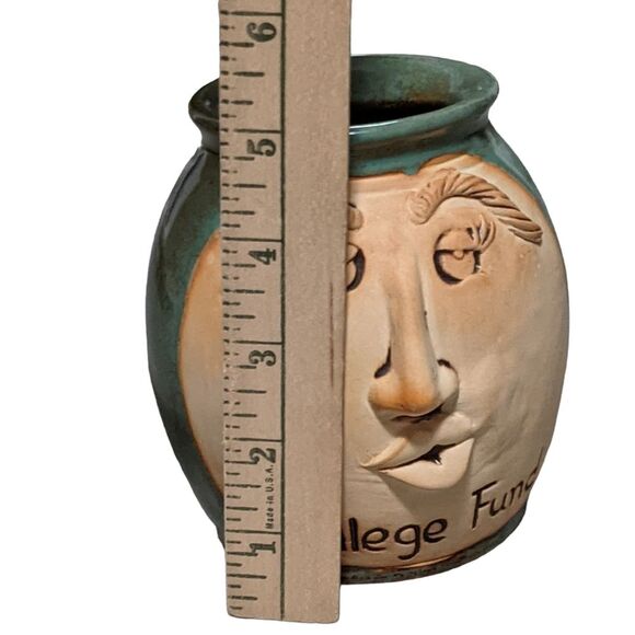 College Fund Party 3D pottery coffee tea change glazed stoneware jar - Picture 2 of 7